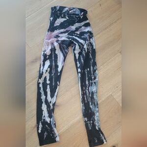 Hard Tail Black and White Tie-Dye Joggers